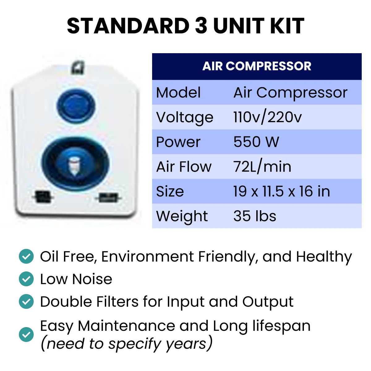 Airvida 1.5 ATA Pro90 Portable Seated Hyperbaric Chamber