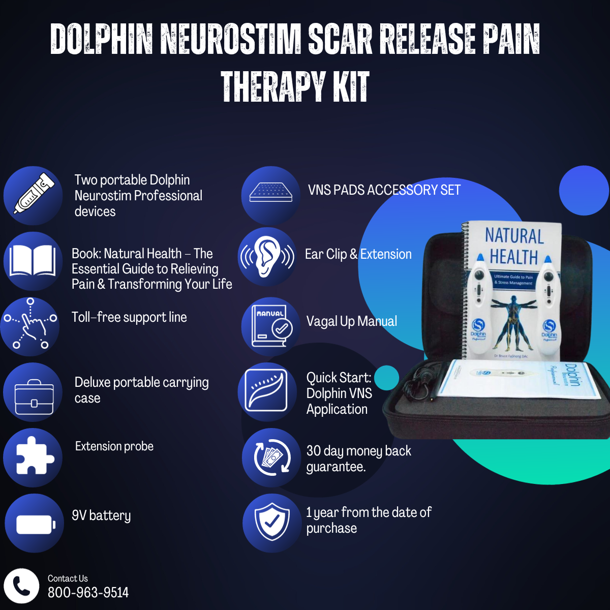 Dolphin Neurostim Scar Release Pain Therapy Kit