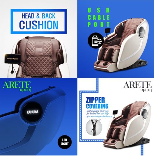 Kahuna EM-Arete Massage Chair Elite Zero Gravity Massage Chair