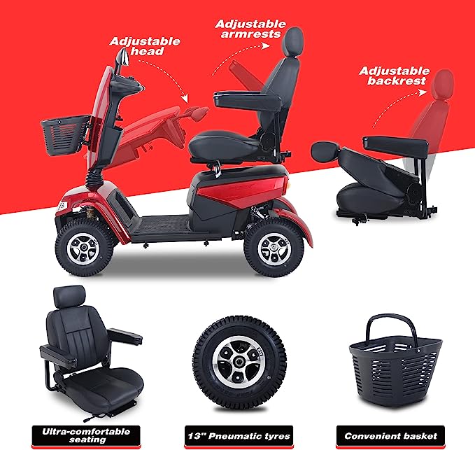 Metro Mobility S800 Heavy Duty Scooter - The Ultimate 4-Wheel Mobility Solution