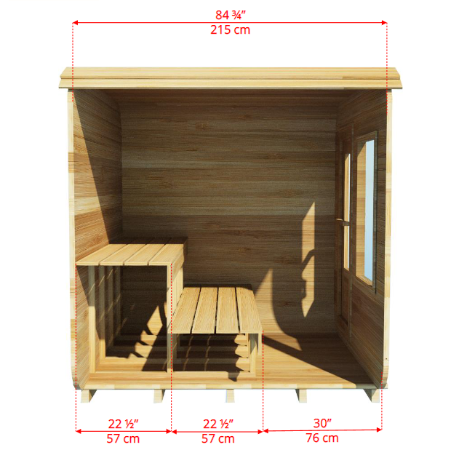 Dundalk Leisurecraft Luna Cube 4 Person  Sauna CTC22LU
