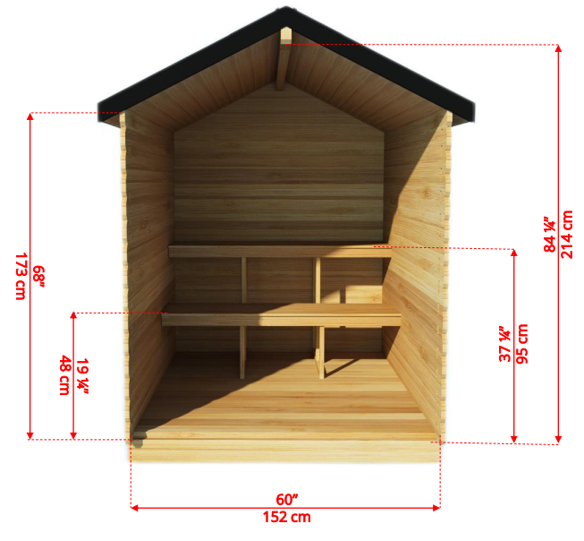 Dundalk Leisurecraft Granby Cabin Sauna CTC66W