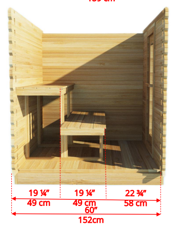 Dundalk Leisurecraft Granby Cabin Sauna CTC66W