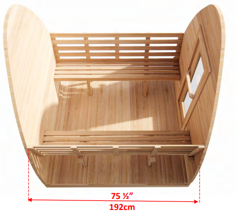 Dundalk Leisurecraft MiniPOD Outdoor Sauna CTC77MW