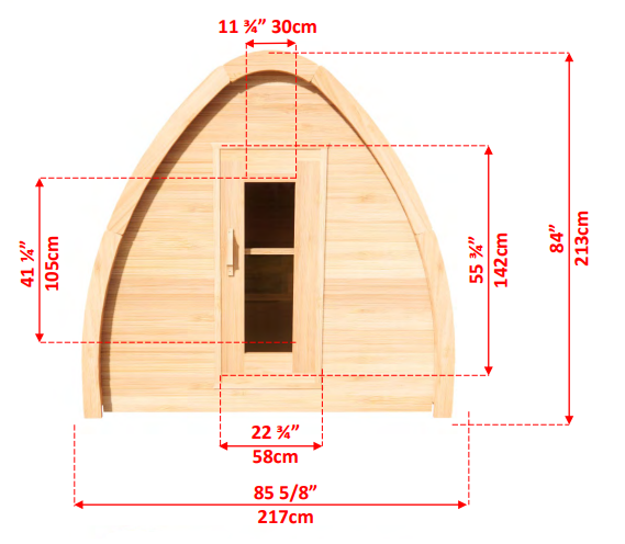 Dundalk Leisurecraft MiniPOD Outdoor Sauna CTC77MW