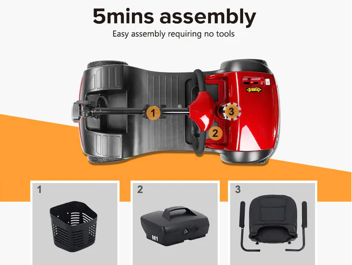Metro Mobility M1 Portal | 4-Wheel Mobility Scooter | Lightweight Scooter