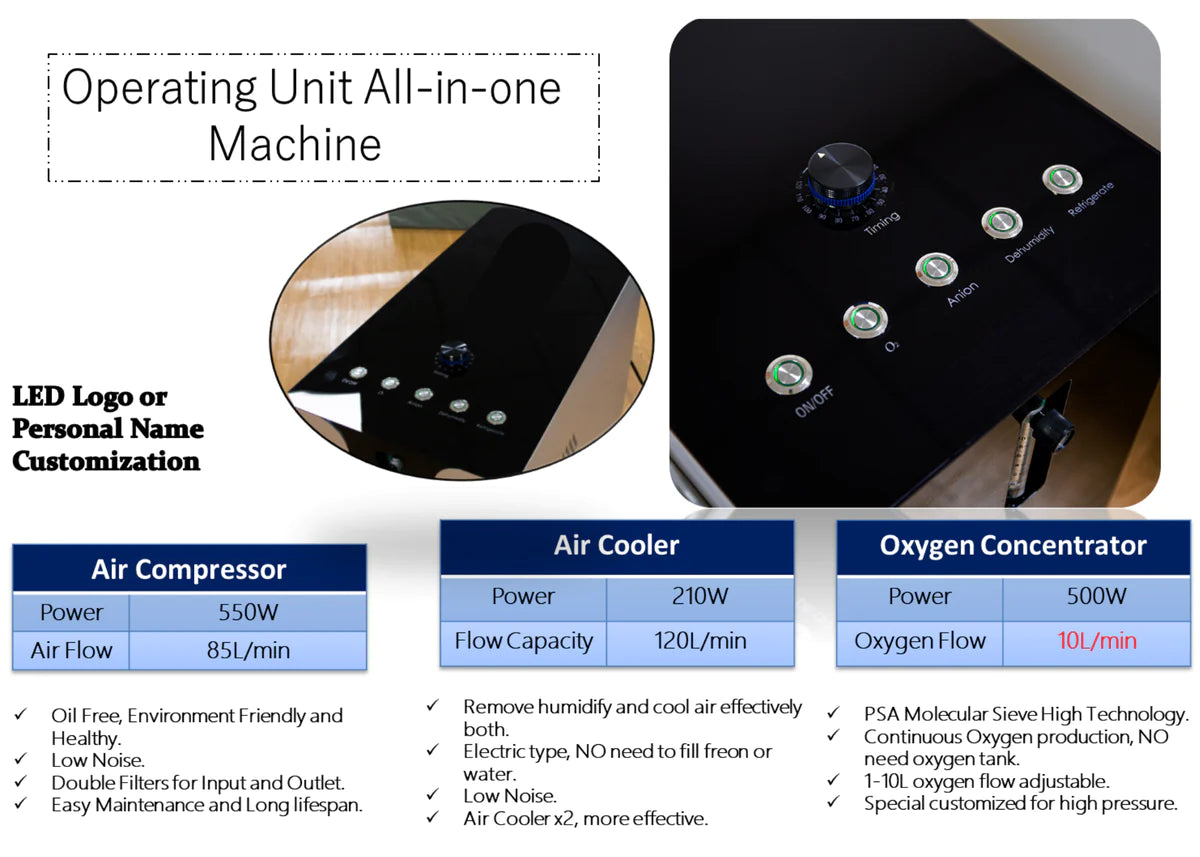 1.4ATA Airvida Portable Lying Hyperbaric Chamber