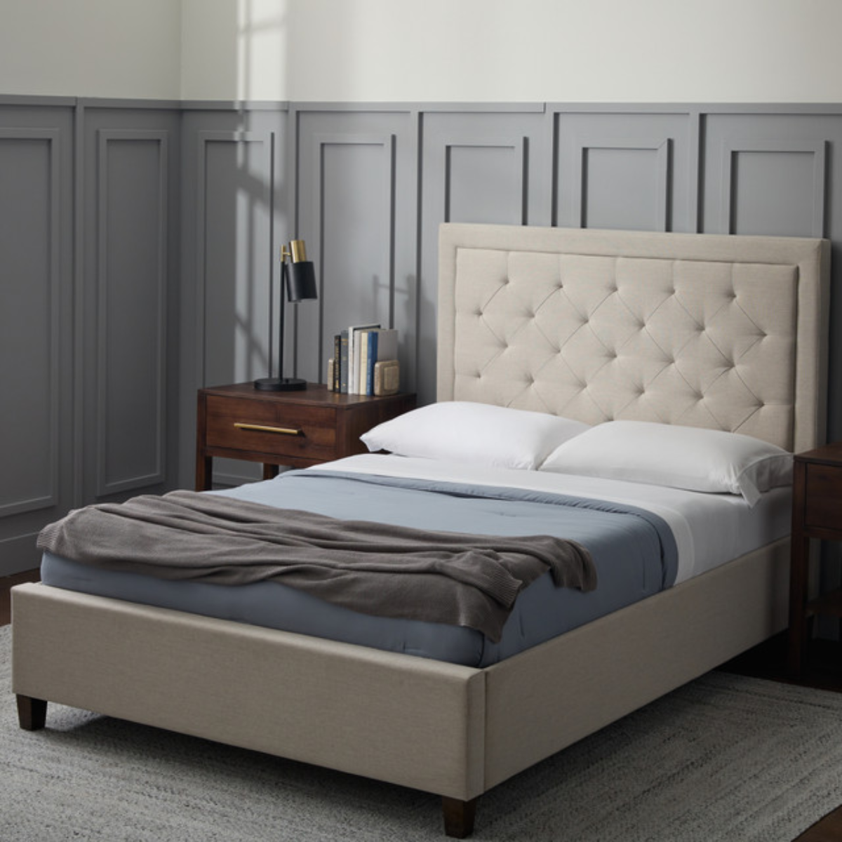 Malouf Home Hennessy Headboard (CONTEMPORARY STYLE)