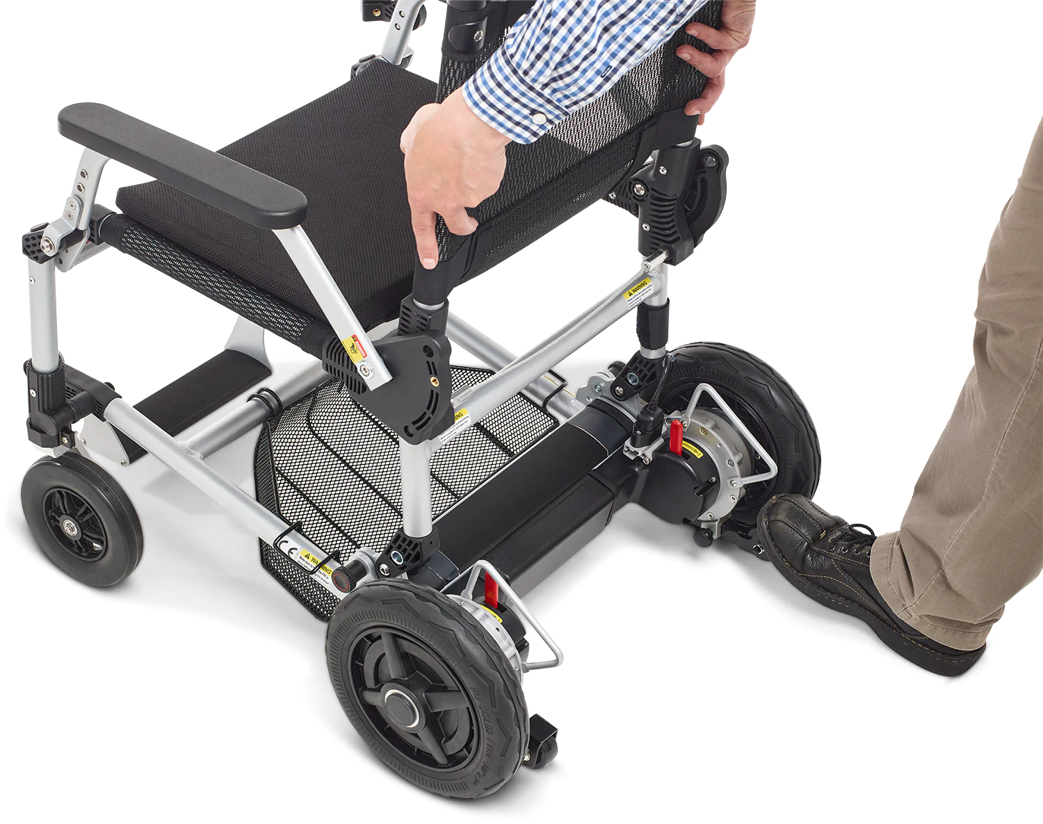 Journey Zoomer Lightweight Power Folding Chair With One-Handed Control