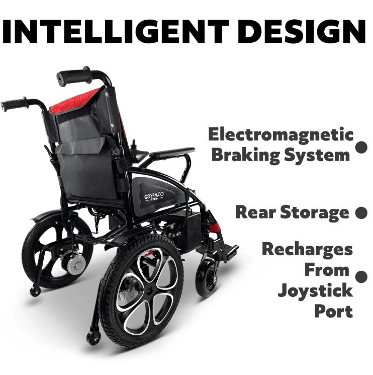 ComfyGO 6011 Electric Wheelchair With 17″ Wide Seat