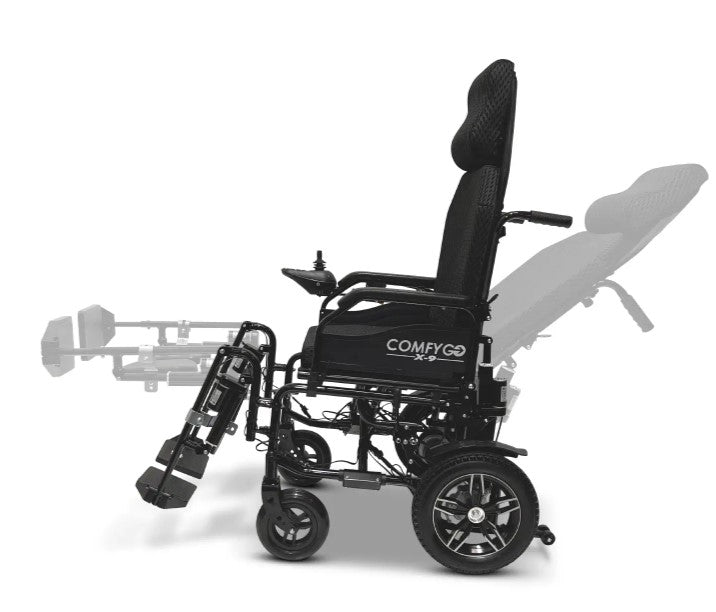 Comfygo X-9 Remote Controlled Electric Wheelchair with Automatic Recline