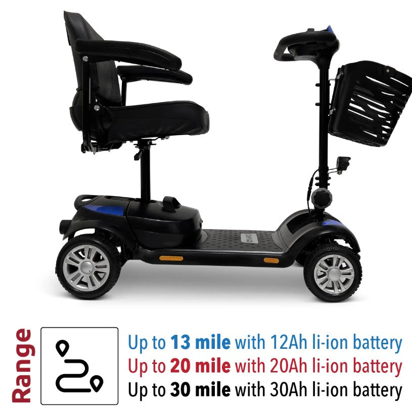 Comfygo Z-4 Electric Powered Mobility Scooter with a Lightweight & 5 Part Detachable Frame