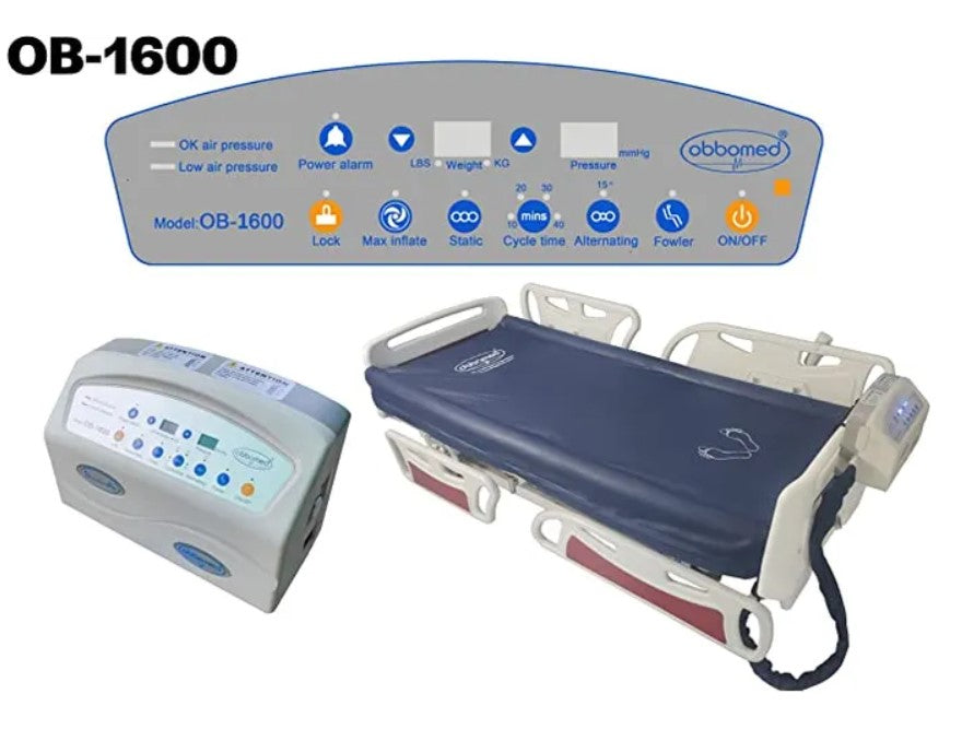 Obbomed OB-1600 UtilityAir LAL Self-Lateral-Wave Rotation Mattress With Side Bolsters