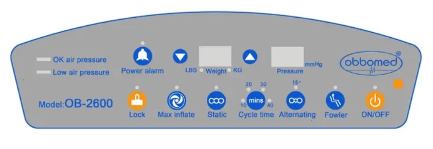 Obbomed OB-2600 StandardAir Alternating Pressure Self-Lateral-Wave Rotation Mattress