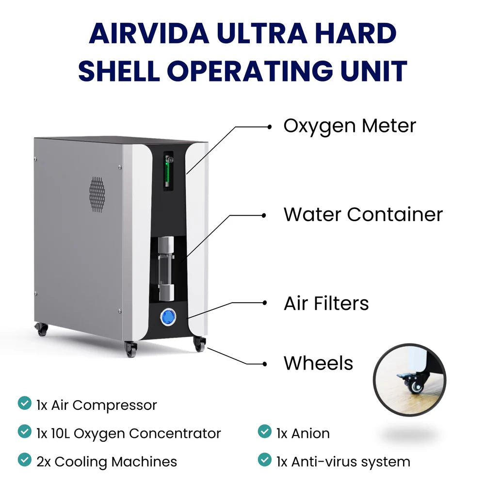 Airvida Elite 1.3-2.0 ATA Hard Shell Sitting Hyperbaric Chamber