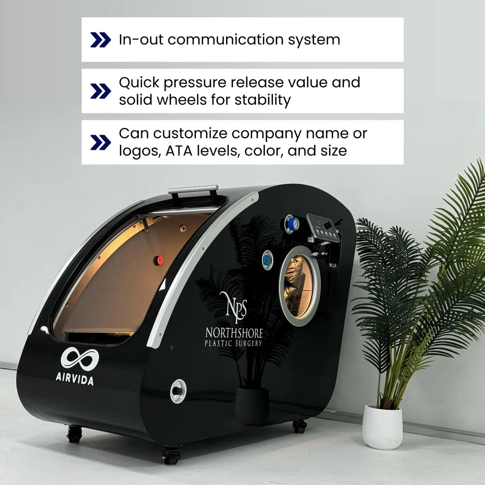 Airvida Elite 1.3-2.0 ATA Hard Shell Sitting Hyperbaric Chamber