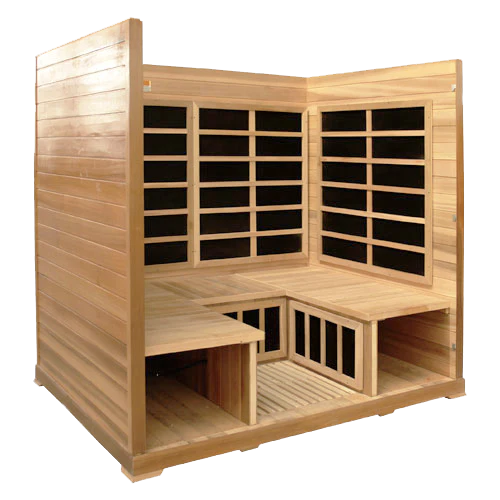 4 Person FAR Infrared Sauna - Hemlock