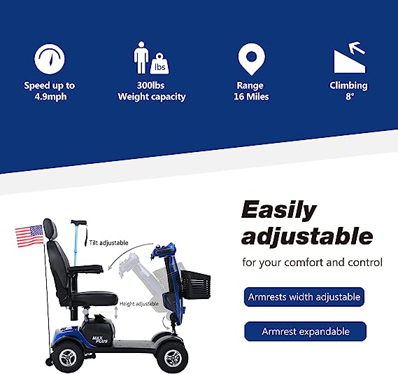 Metro Mobility Max Plus Heavy Duty Electric Mobility Scooter