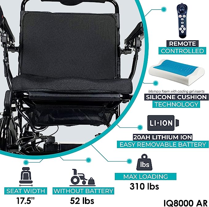 Comfygo Majestic IQ-8000 Remote Controlled Electric Wheelchair