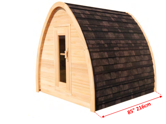 Dundalk Leisurecraft MiniPOD Outdoor Sauna CTC77MW