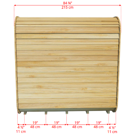 Dundalk Leisurecraft Luna Cube 4 Person  Sauna CTC22LU