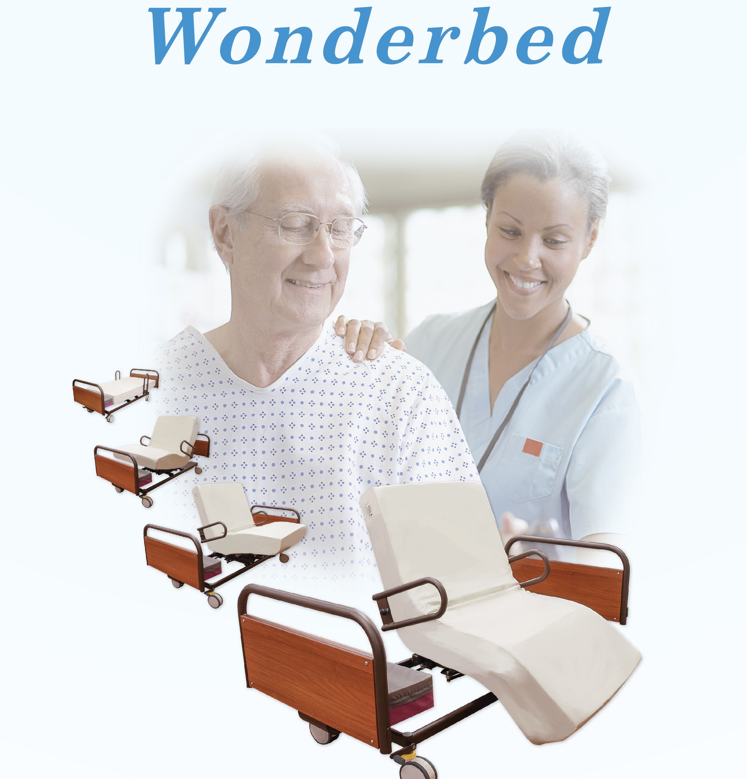 Power Rotating Rotor Assist Healthcare Bed