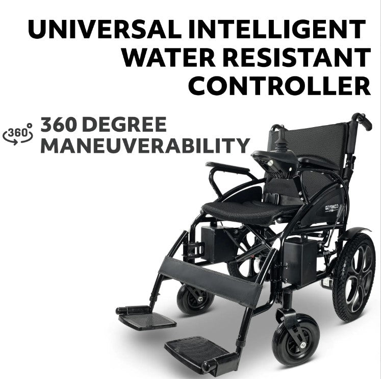 ComfyGO 6011 Electric Wheelchair With 17″ Wide Seat