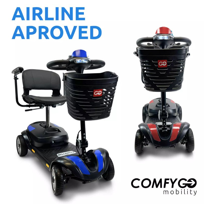 Comfygo Z-4 Electric Powered Mobility Scooter with a Lightweight & 5 Part Detachable Frame