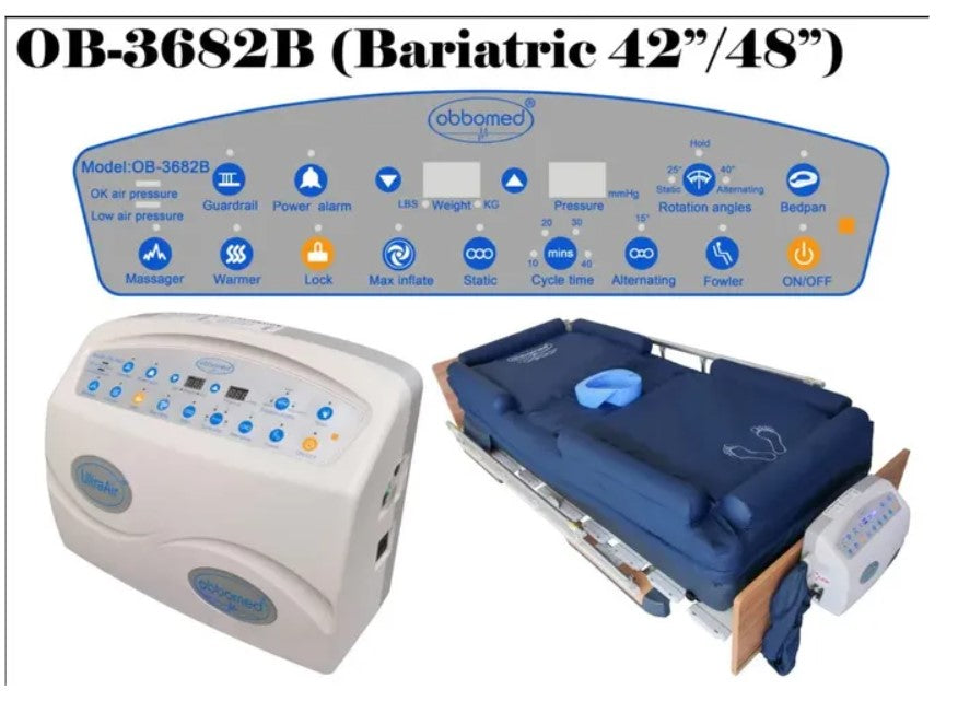 Obbomed OB-3682B UltraAir Bariatric Alternating Pressure Ulcer Prevention Mattress