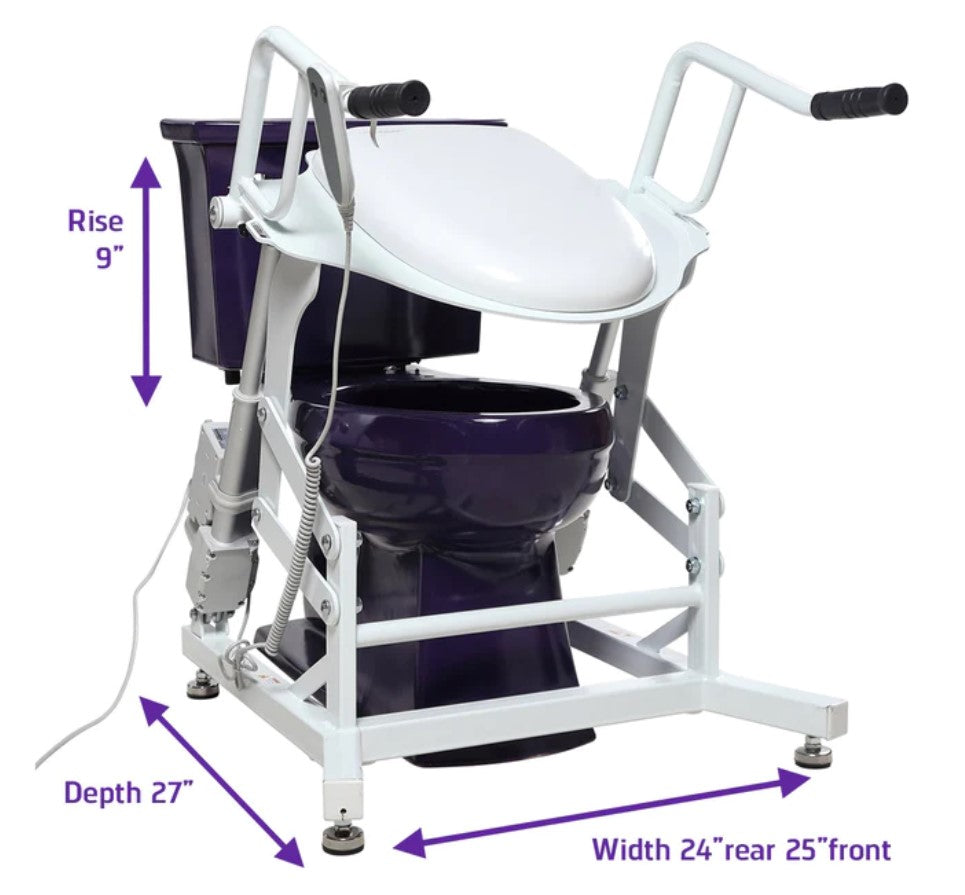 Dignity Lifts BL1 Toilet Lift Seat | Battery Powered Toilet Lift | Sit To Stand Lift